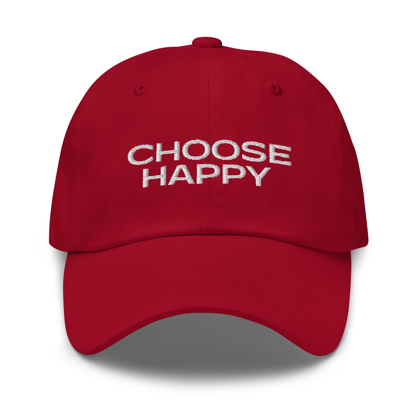 Choose Happy Embroidered Dad Hat
